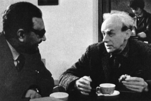 Salam with P.A.M. Dirac Abdus Salam having tea with P.A.M. Dirac